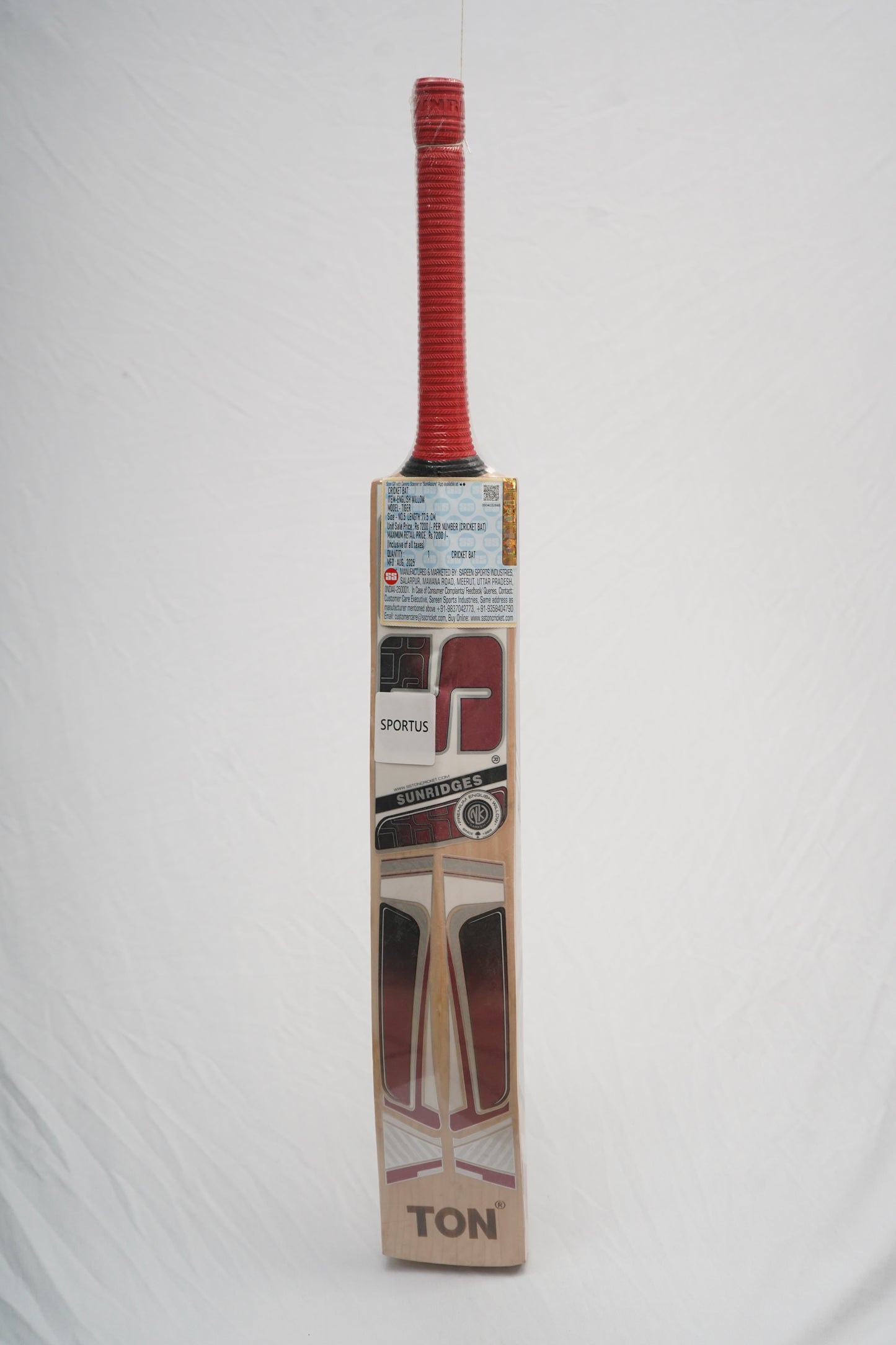 SS Tiger English Willow Cricket Bat - Size 6
