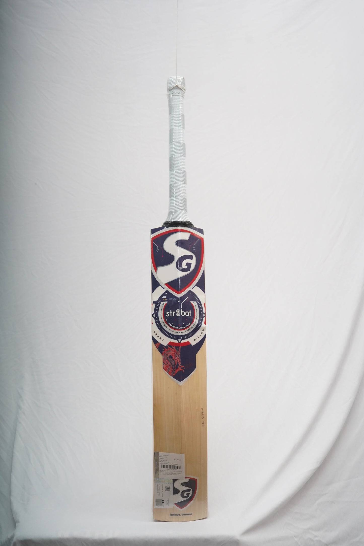 SG KLR 250 English Willow Str8bat Sensor Cricket Bat (Smart Bat)