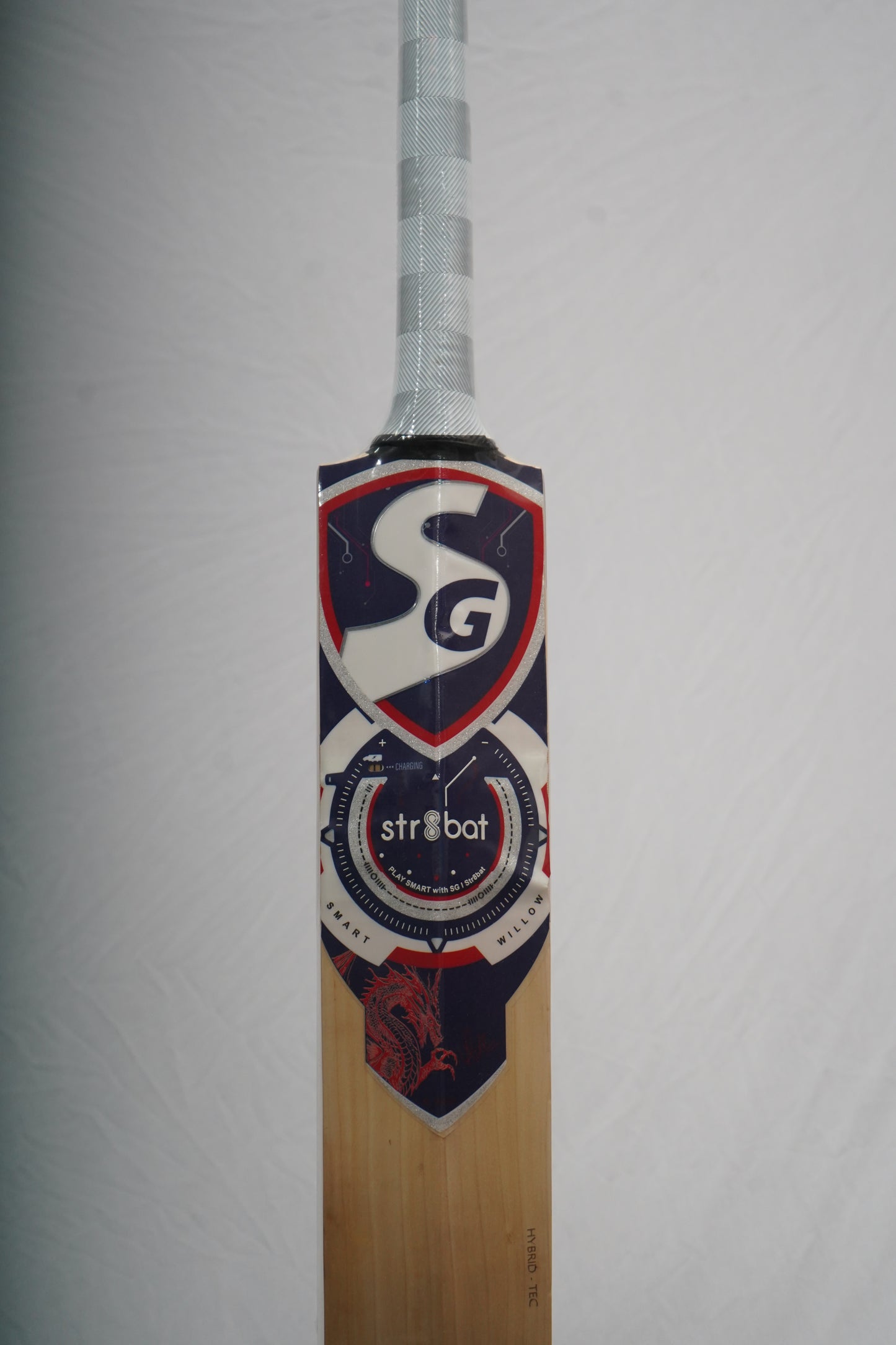 SG KLR 250 English Willow Str8bat Sensor Cricket Bat (Smart Bat)