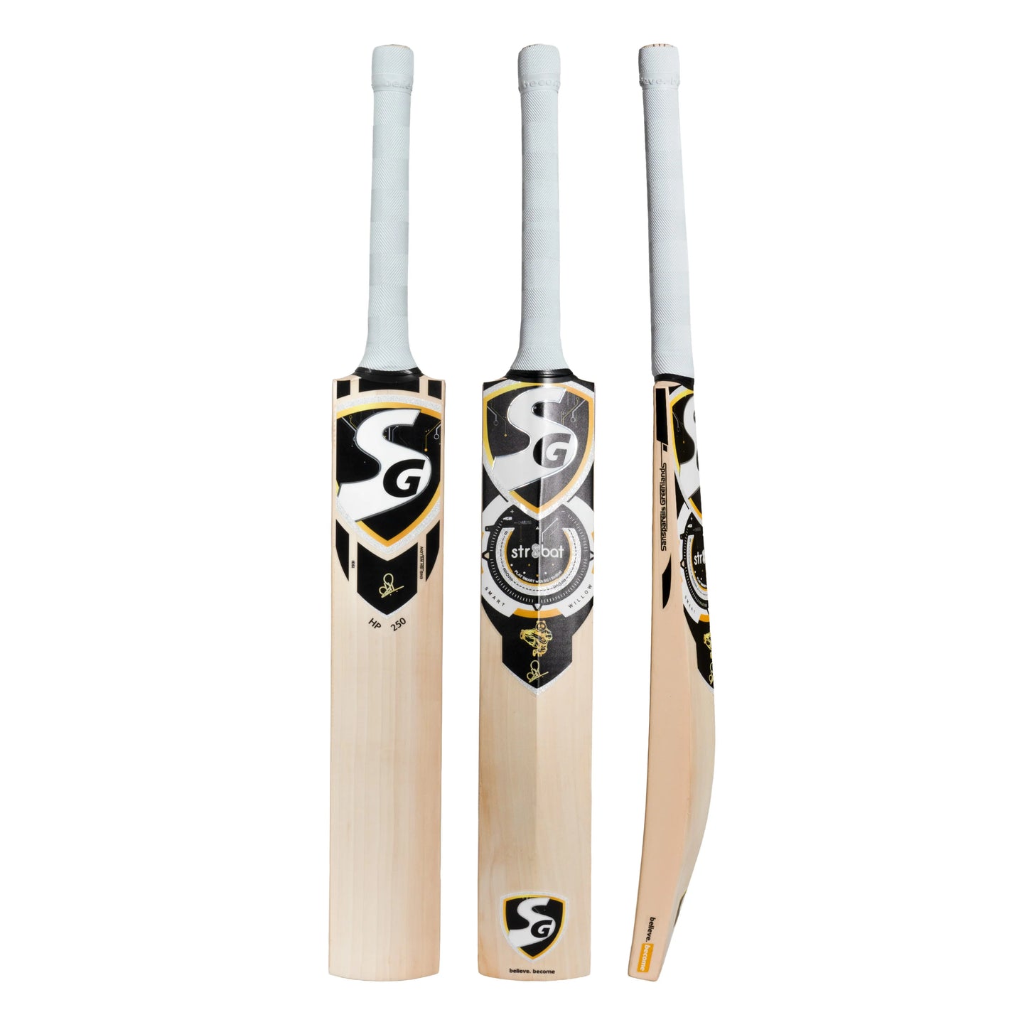 SG HP 250 English Willow Str8bat Sensor Cricket Bat (Smart Bat)