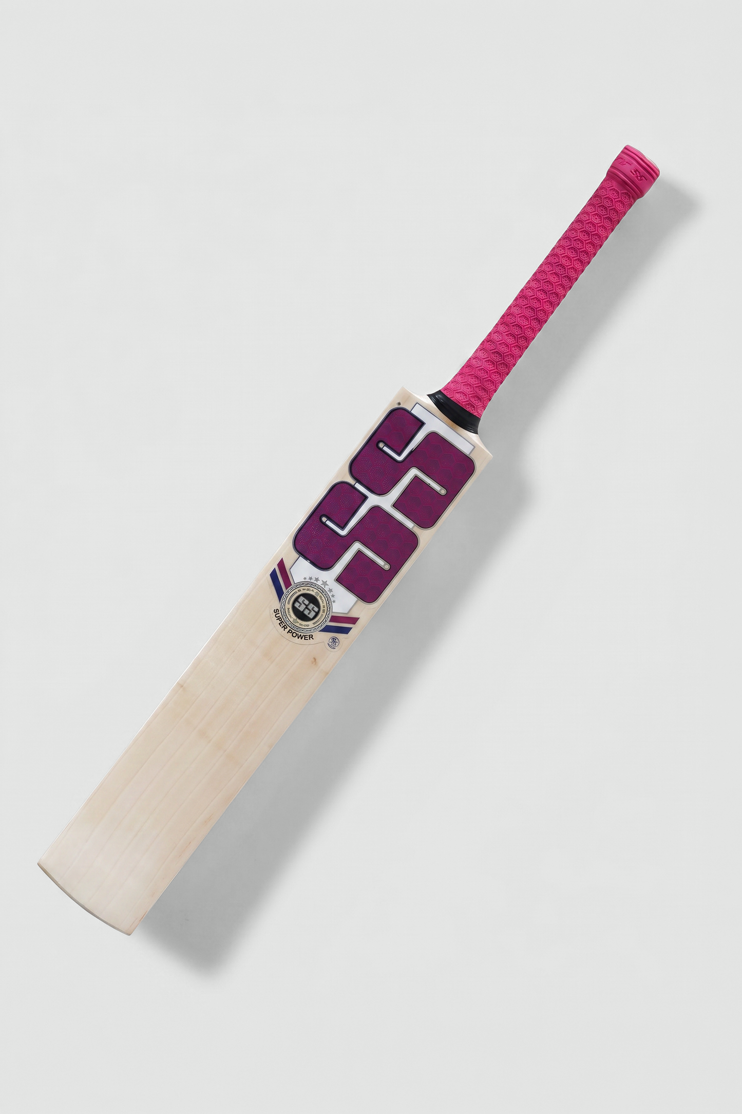 SS Superpower Pink English Willow Cricket Bat - Size 5