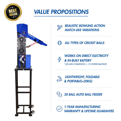 Freebowler FS2 Automated Pro Cricket Bowling Machine